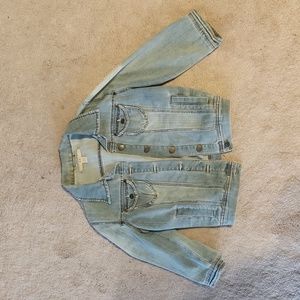 Medium Cropped distressed denim jacket - Forever XXI